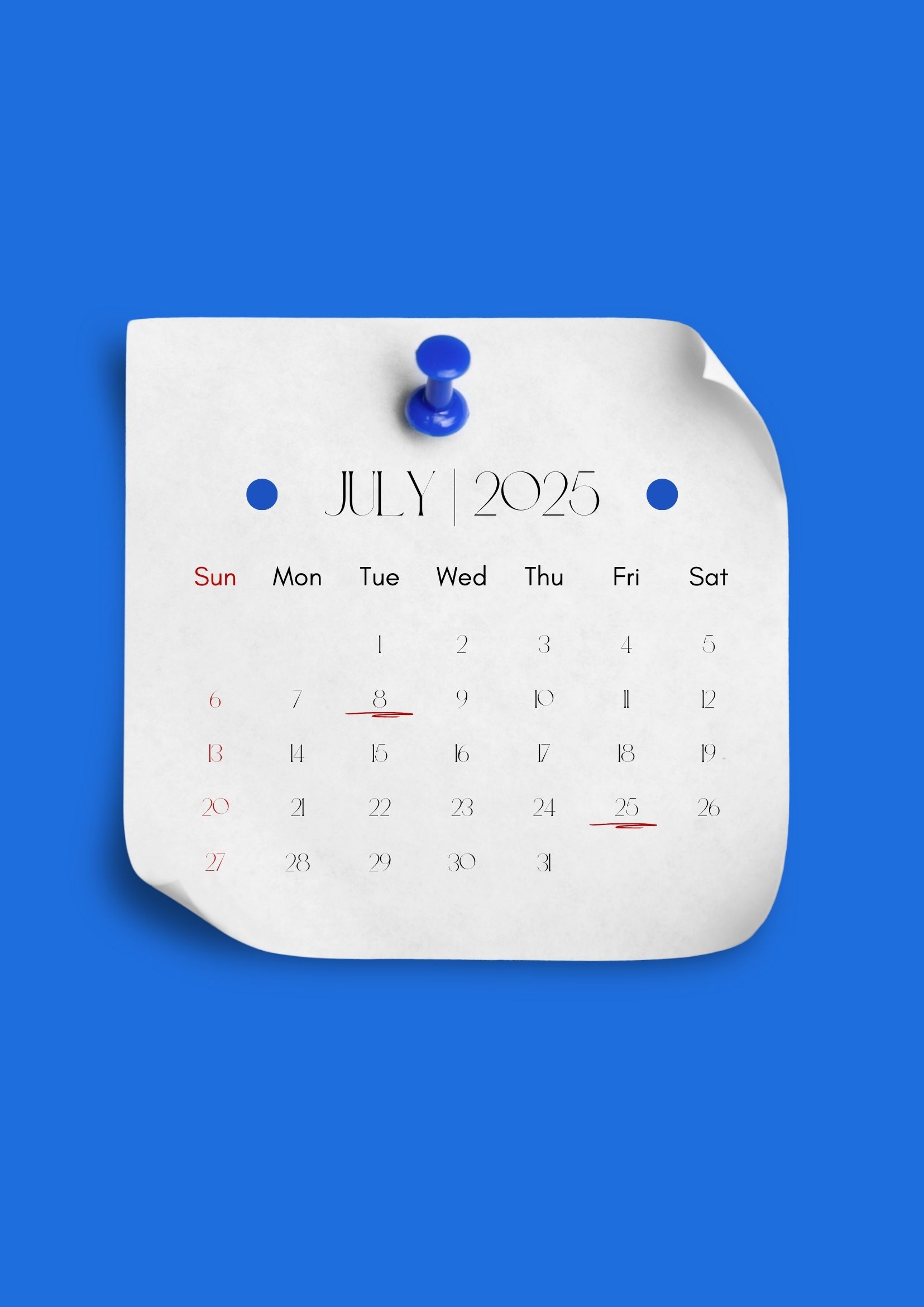 Calendrier 2025-2026